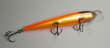 NILS MASTER INVINCIBLE SHALLOW Wobbler schwimmend, 15 cm, Farbe: 274 Black Head Orange Copper Gold, Gewicht: 20 Gramm